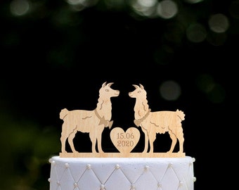 Llama lover wedding cake topper,llama llama wedding topper,Llama couple alpaca llama cake topper wedding,Llama love wedding cake topper,0294