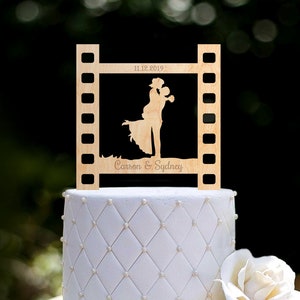 Wedding Cake Topper, Movie Cake Topper, Custom Bride and Groom Cake Topper, Acrylic Cake Topper, Couple Cake Topper, Wedding Gift, 0204