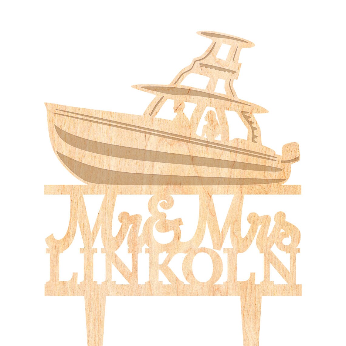 Boat Wedding Cake Topper, Nautical Adventure Awaits, Mr & Mrs Cake ...