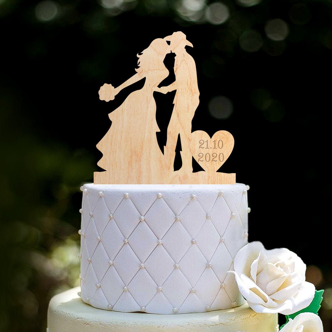 Cowboy Hat and Boots,Personalized with Name Custom Cowboy Wedding Cake Topper,Cake topperwith dogs1364 Country Western Wedding Cake Topper