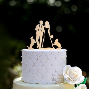 Dachshund Cake Topper, Wedding Cake Topper, Dog Cake Topper, Mr Mrs Cake Topper, Custom Cake Topper, Acrylic Cake Topper, Wedding Gift, 0415