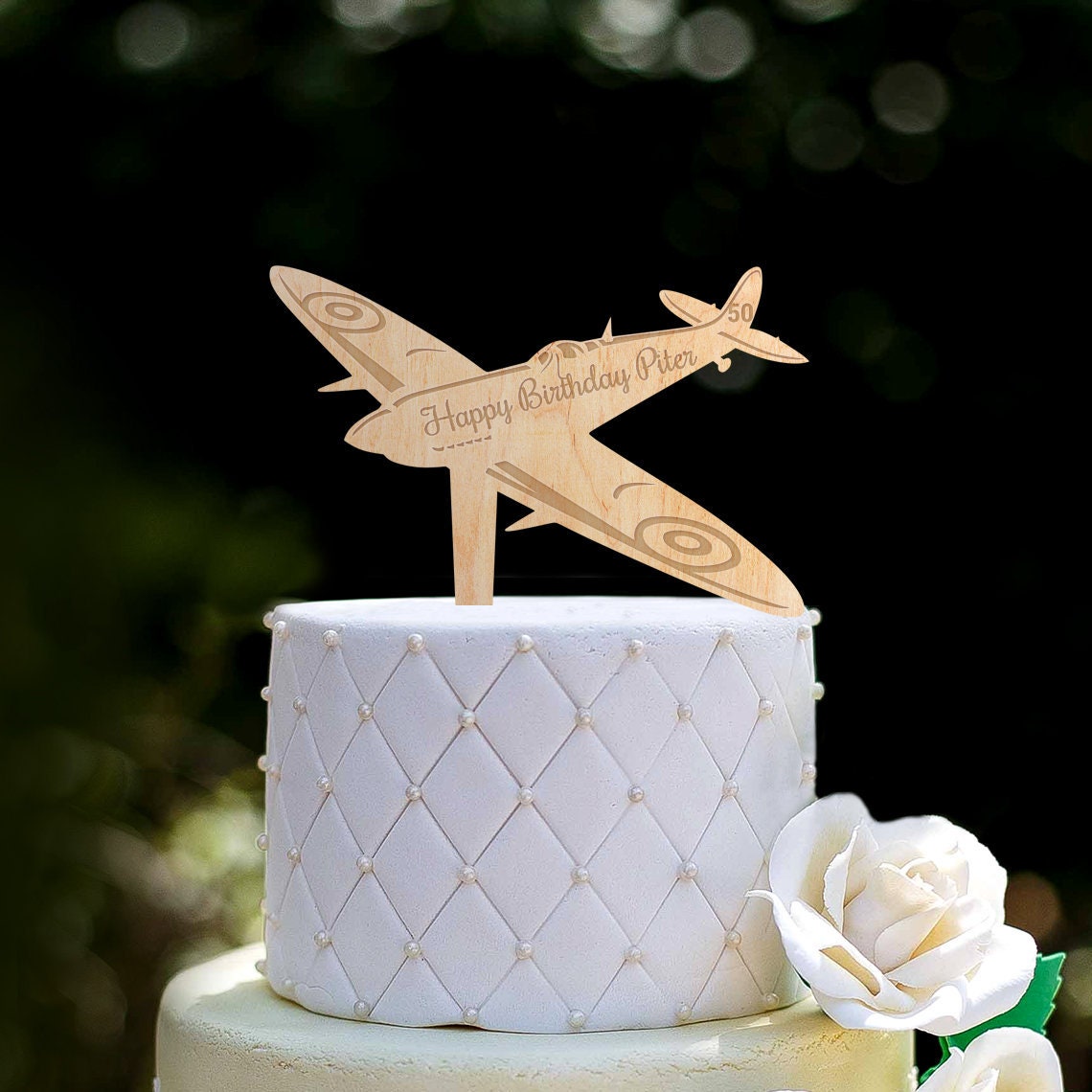 Airplane Time Flies First Birthday Cake Topper Oh Senegal | Ubuy