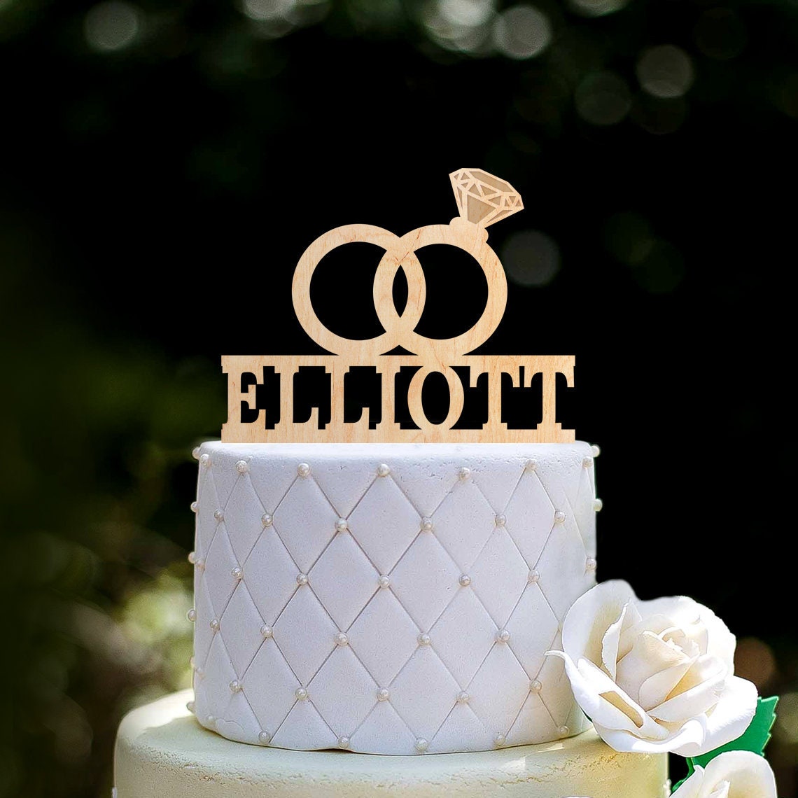 The Cake Baby - Ring Ceremony Cake in Hoop Ring Stand !!!... | Facebook