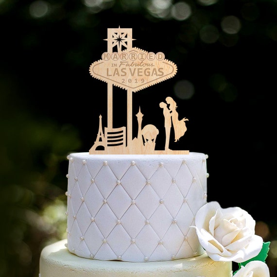 Vegas Wedding Custom Bride And Groom Cake Topper, Vegas Theme Casino Last  Name Cake Topper, Vegas Theme Party Custom Cake Topper Wedding, Acrylic  Cake