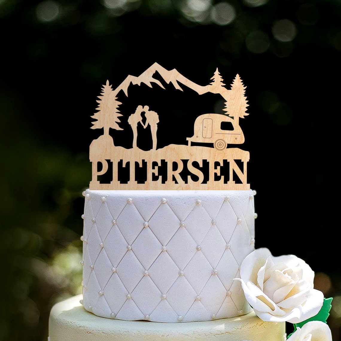 Travel Trailer Mr and Mrs Cake Toppertrailer Wedding Cake - Etsy