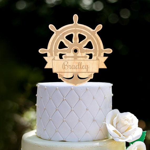 Nautical Cake Topper Sailor Cake Decoration Sailor Birthday Theme
