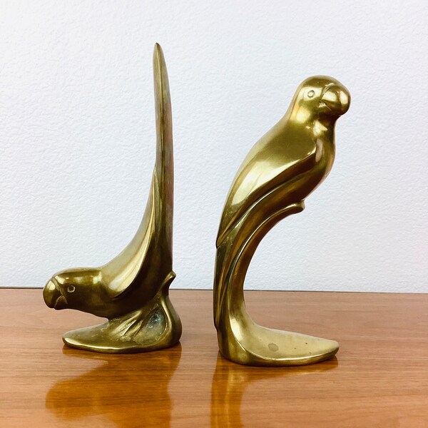 Brass Bird Bookends Etsy