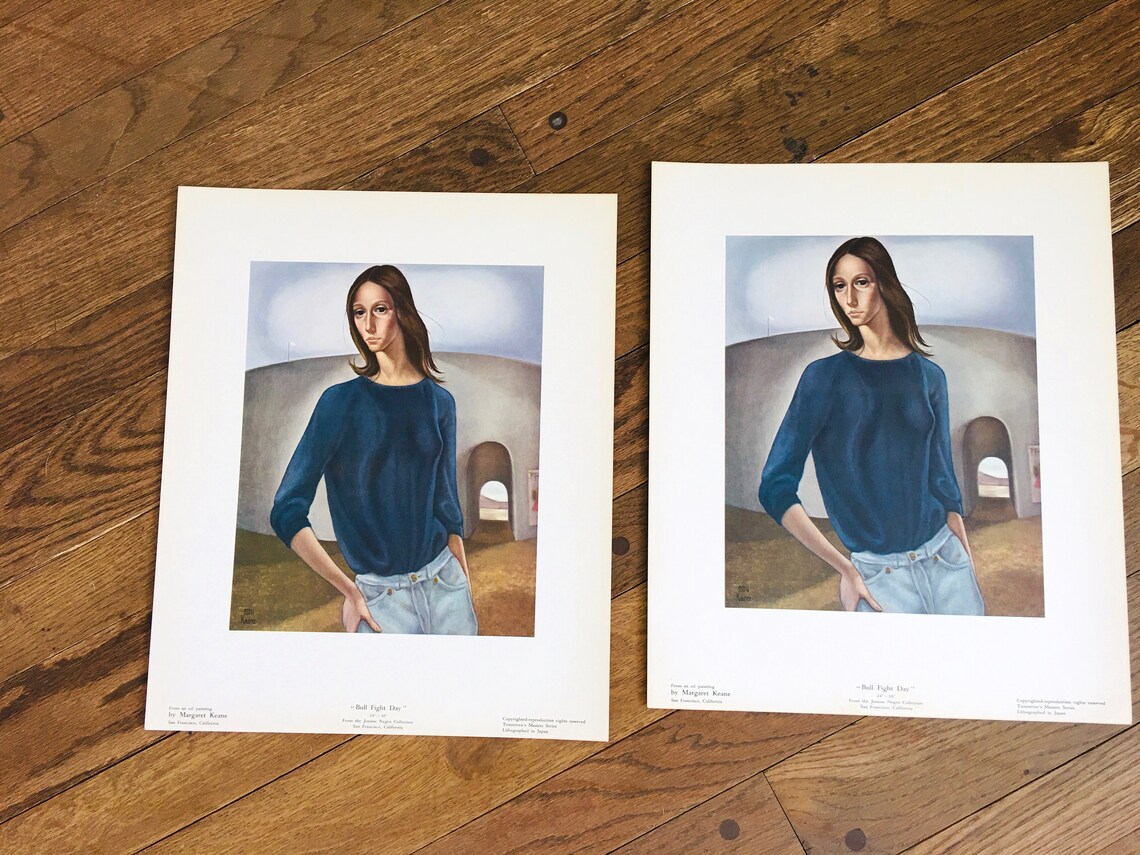 Vintage 1960s MARGARET KEANE Lithograph ART Prints / Lot of 25 Etsy