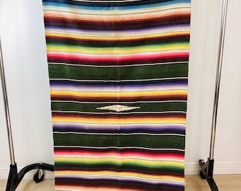 60s 70s MEXICAN SERAPE ビンテージ メキシカン サラぺ Retro 60s Mexican Serape, Mexican Serape Blanket, Vintage Wool