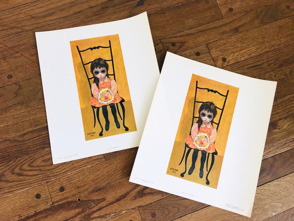 Vintage 1960s MARGARET KEANE Lithograph ART Prints / Lot of 25 Etsy