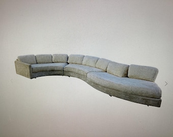 Vintage 1960s ADRIAN PEARSALL Serpentine Sectional Sofa / Mid Century Modern / Post Modern