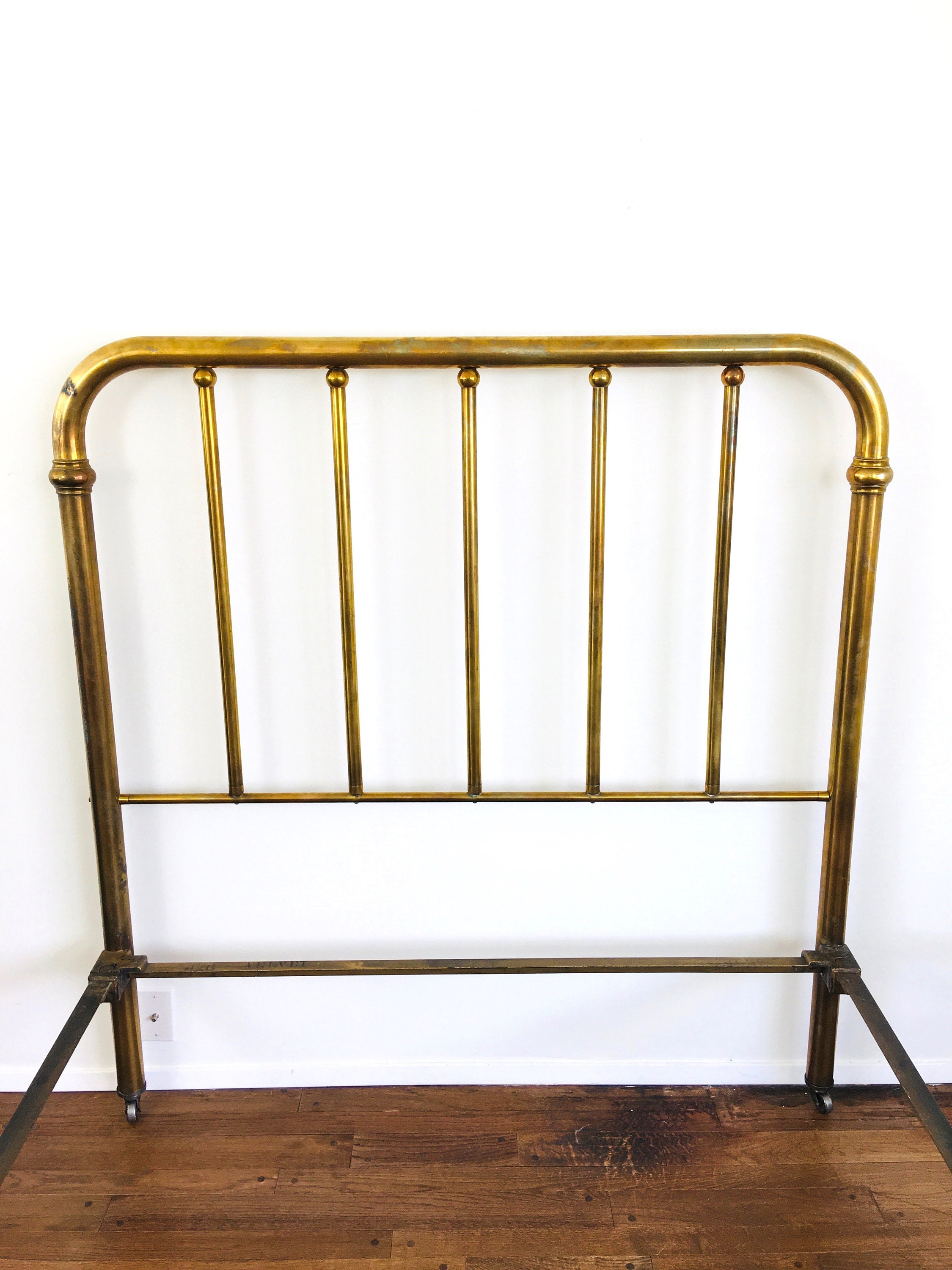 Vintage BRASS HEADBOARD & FOOTBOARD Full Size Bed Frame Etsy