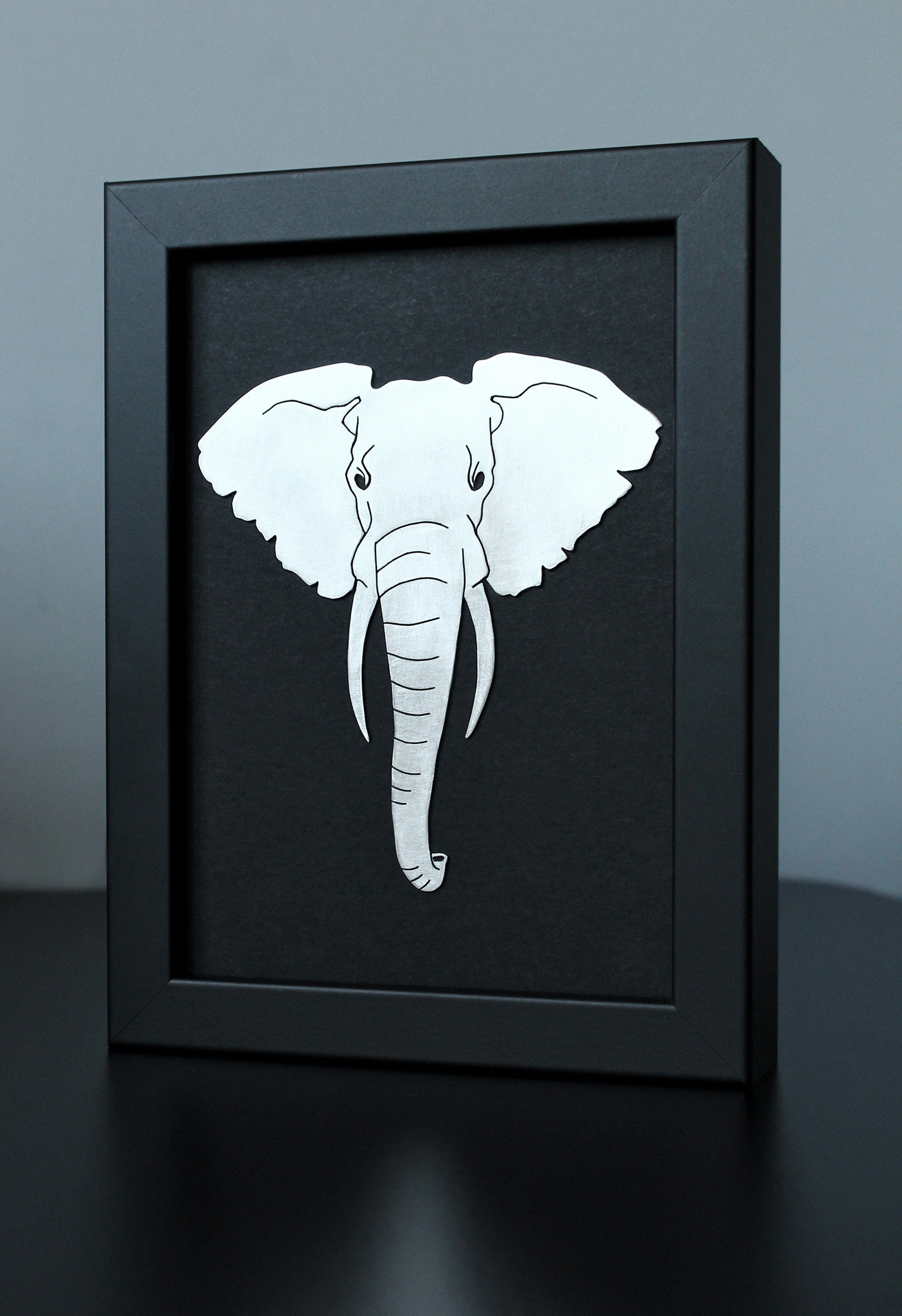 Elephant Metal Wall Art Handmade Metal Wall Decor Elephant Decor Home