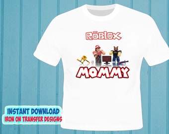 Roblox Iron On Etsy - instant download roblox mommy digital image iron on transfer t shirt roblox iron on transfer decal high resolution