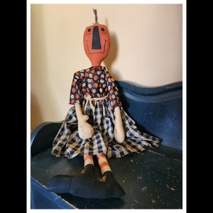 Primitive Pumpkin Doll