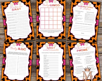 Pebbles Baby Shower Game Set: 8 Printable Games (Digital Download)