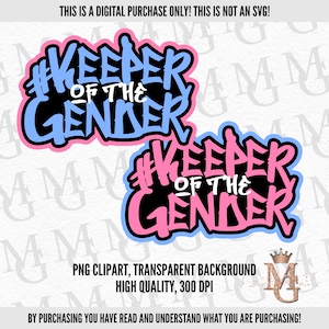 Finde N Out Gender Reveal, Gender keeper Logos, PNG Bilder! Transparenter Hintergrund! Hellblau und Pink, NUR für den persönlichen Gebrauch!