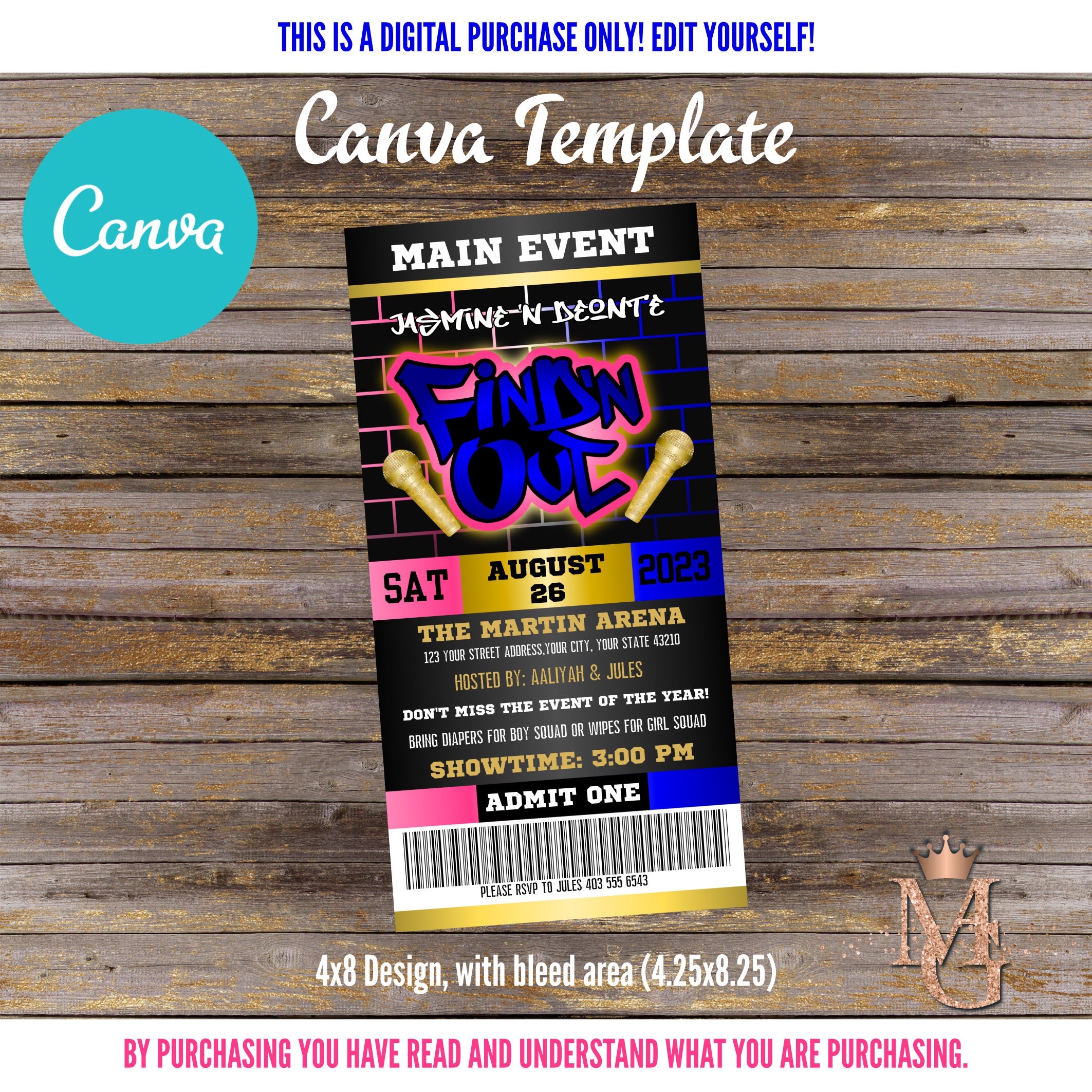 Rap Battle Flyer - Etsy