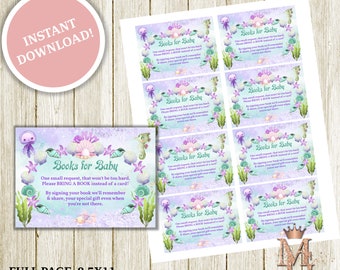 Mermaid Baby Shower Book Request! Under the Sea Baby Shower! Purple and Teal!