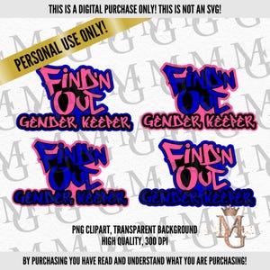 ¡Imágenes PNG de logotipos de revelación de género de Find N Out, Gender Keeper! ¡Solo para uso personal! Fondo transparente. ¡Rosa y azul! ¡Solo para uso personal!