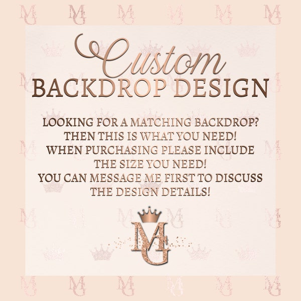 Custom Backdrop Design, Birthday Backdrop, Gender Reveal Backdrop, Wedding Backdrop!