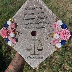 Graduation Cap Topper | Grad Cap | Graduation 2025 | Graduation Gifts | Paper Flowers