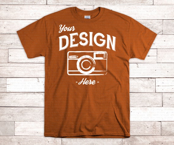 Download Texas Orange Gildan 2000 Mock Up Gildan Texas Orange Shirt Etsy