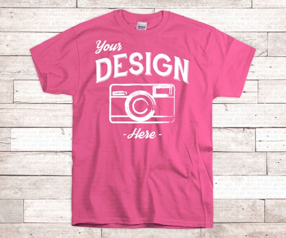 Download Safety Pink Gildan 2000 Mock Up Gildan Safety Pink Shirt Etsy