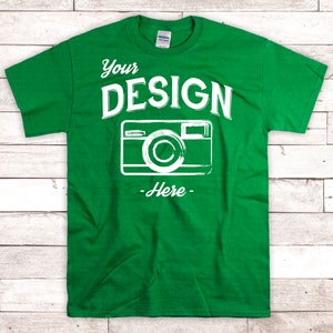 Download Forest Green Gildan 5000 Mock Up Gildan Dark Green Blank Etsy