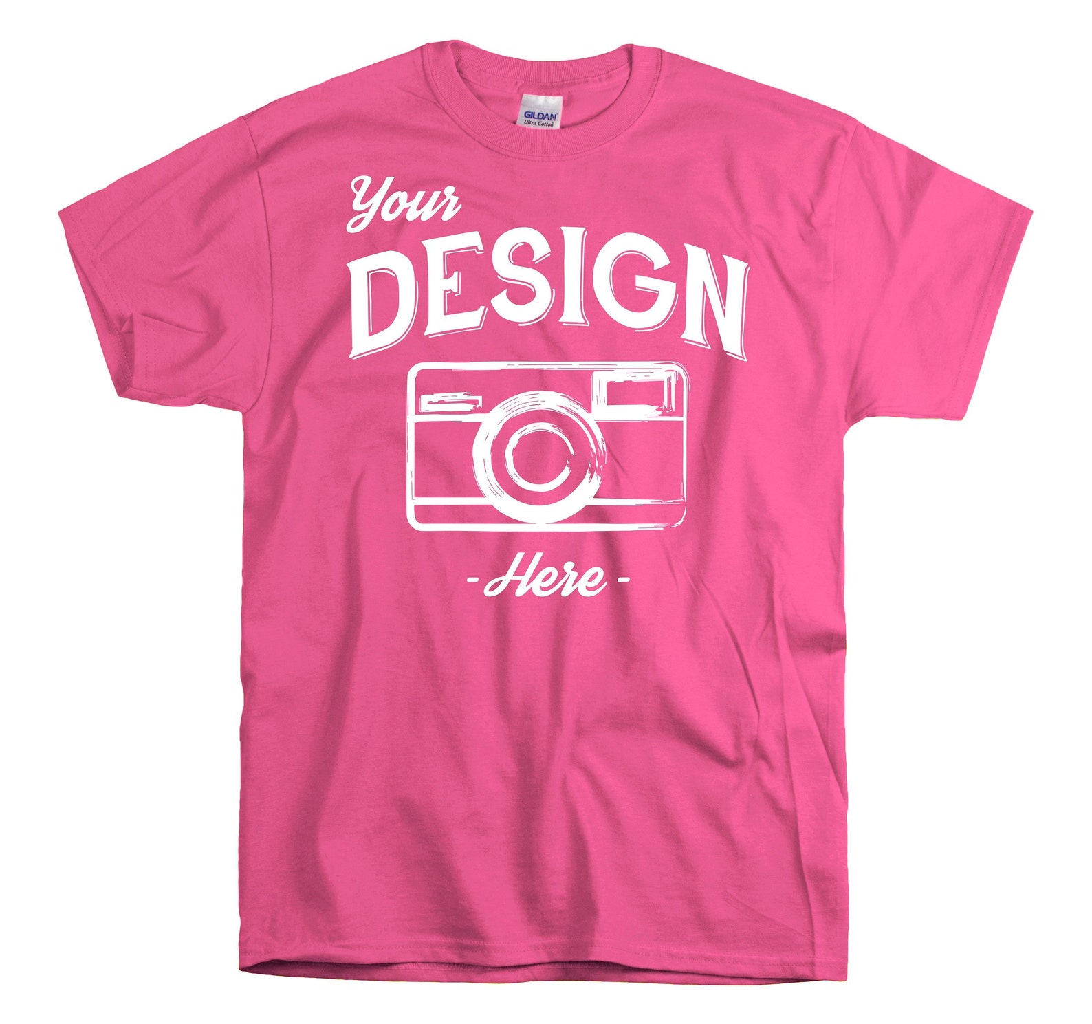 pink shirt mock up