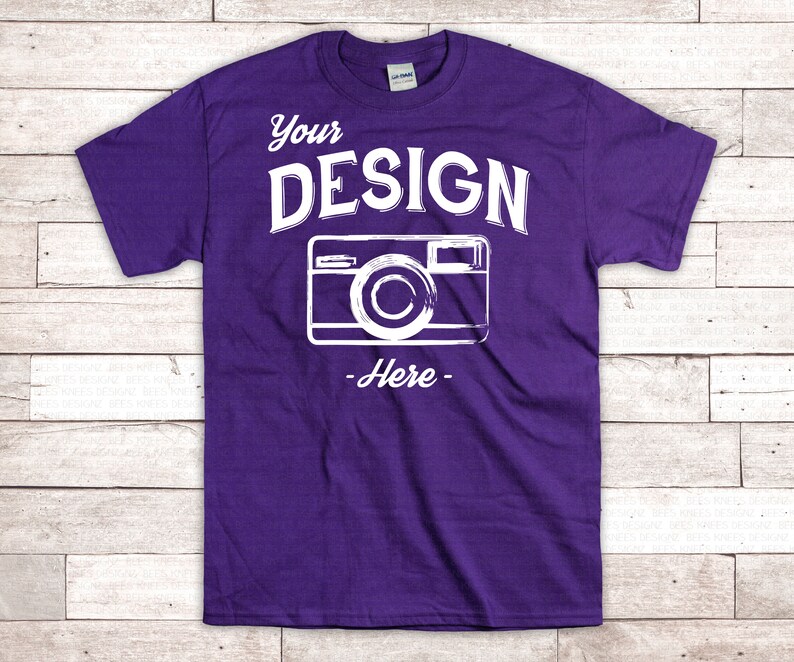 Download Purple Gildan 2000 Mock up Gildan Purple Shirt Mock-up Mens | Etsy