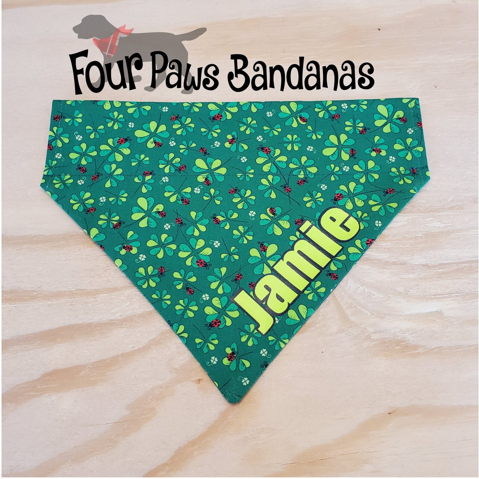 Dog Bandana Over the Collar Dog Bandanacustom Dog Etsy