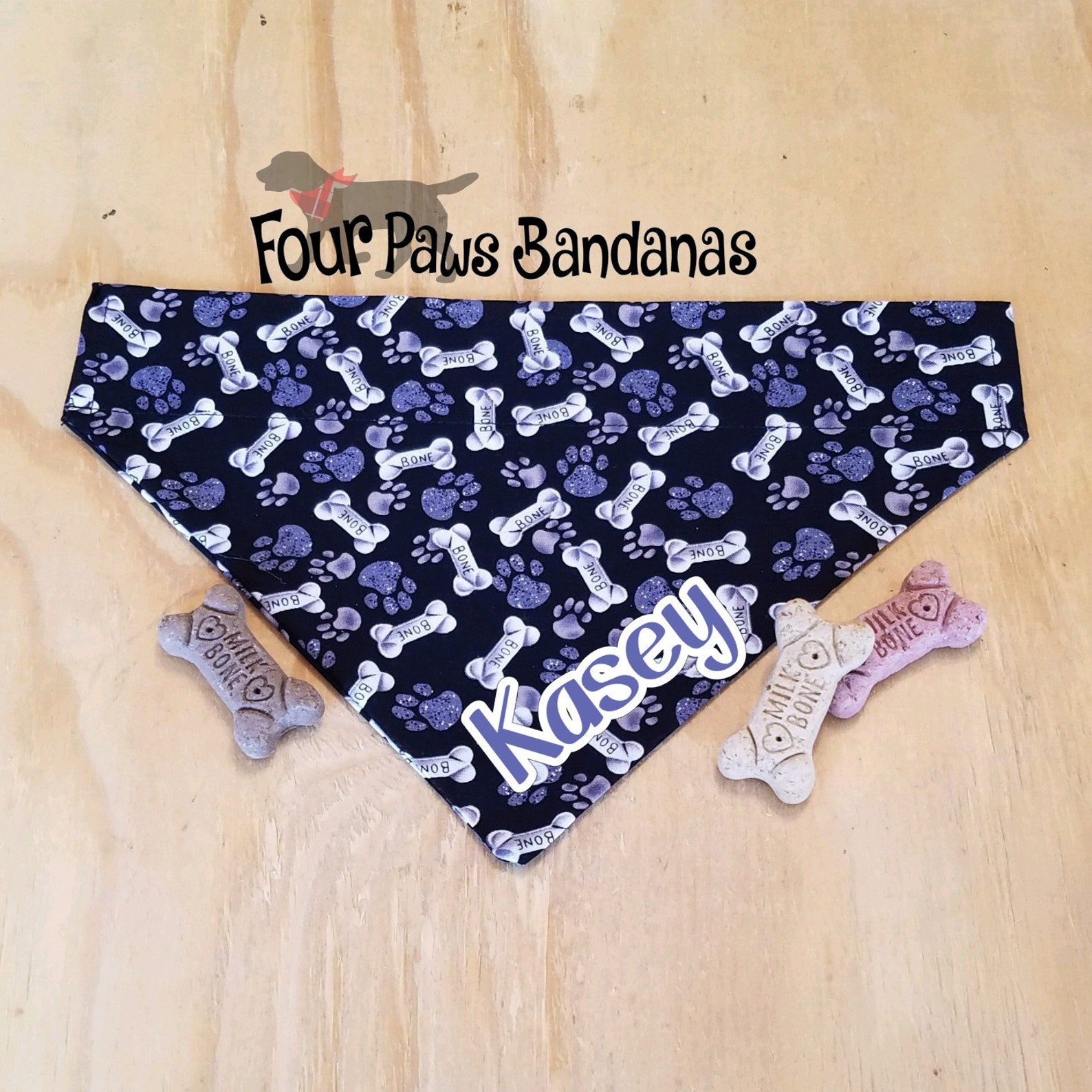 Dog Bandana Over the collar Dog BandanaCustom Dog Etsy