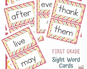 First Grade Sight Word Flashcards