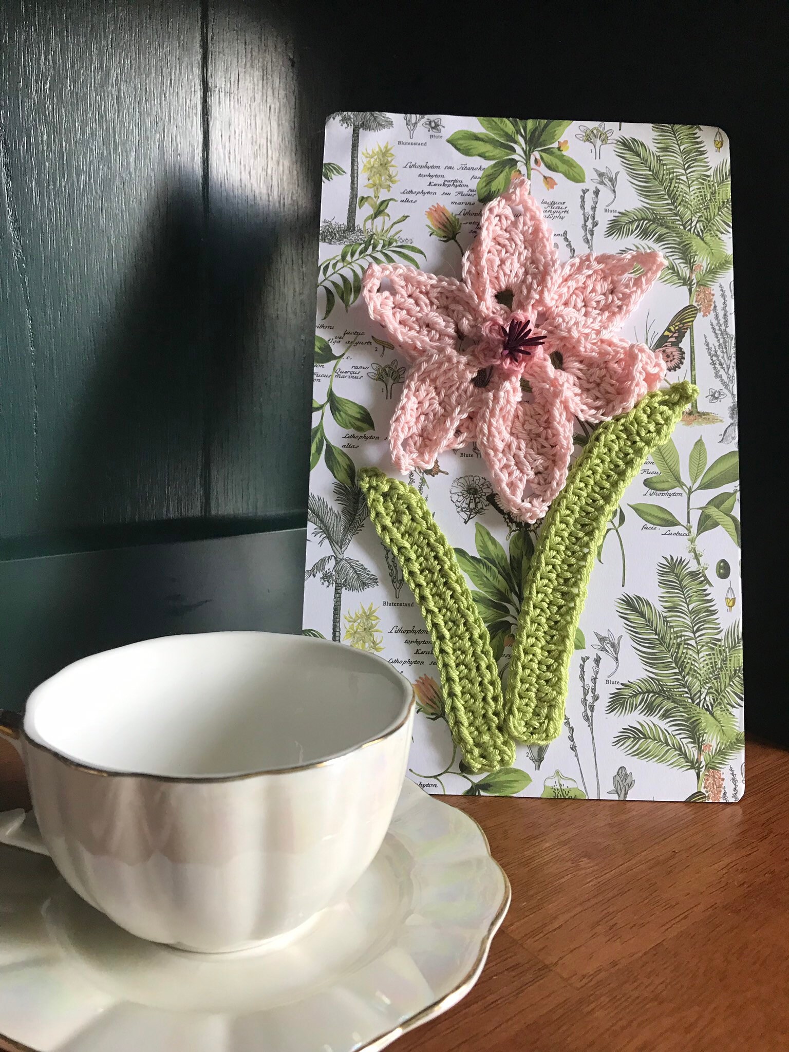 Crochet Flower Wall Art/Lilly Crochet Art//Ready to ship Etsy