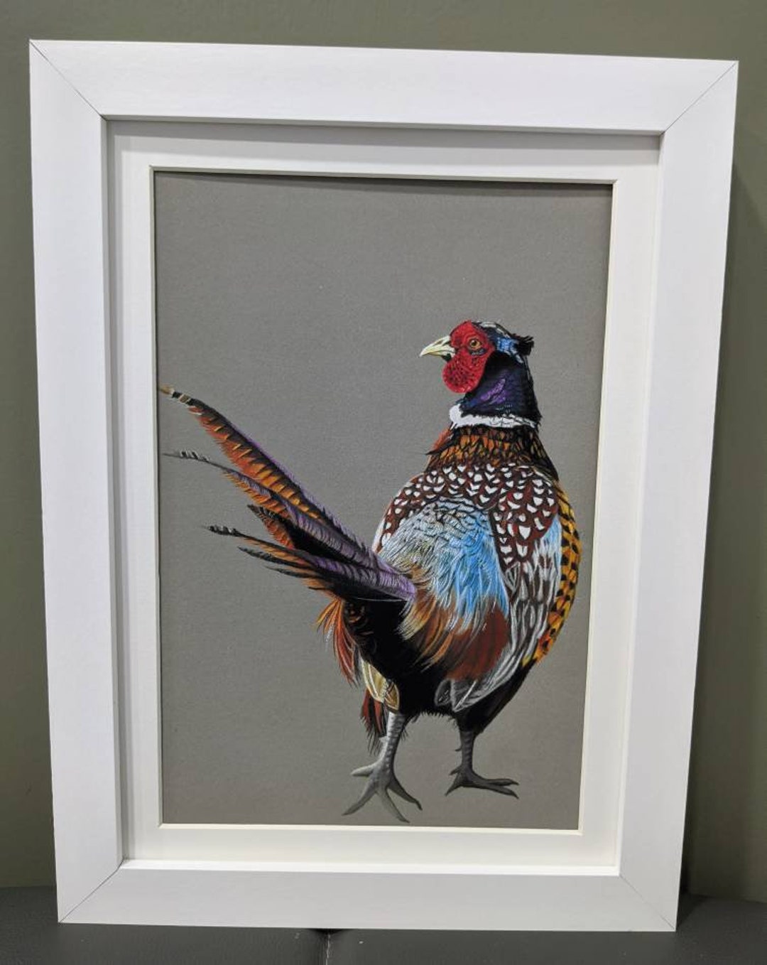 Pheasant Framed Print Framed Pheasant Print Pheasant Wall - Etsy