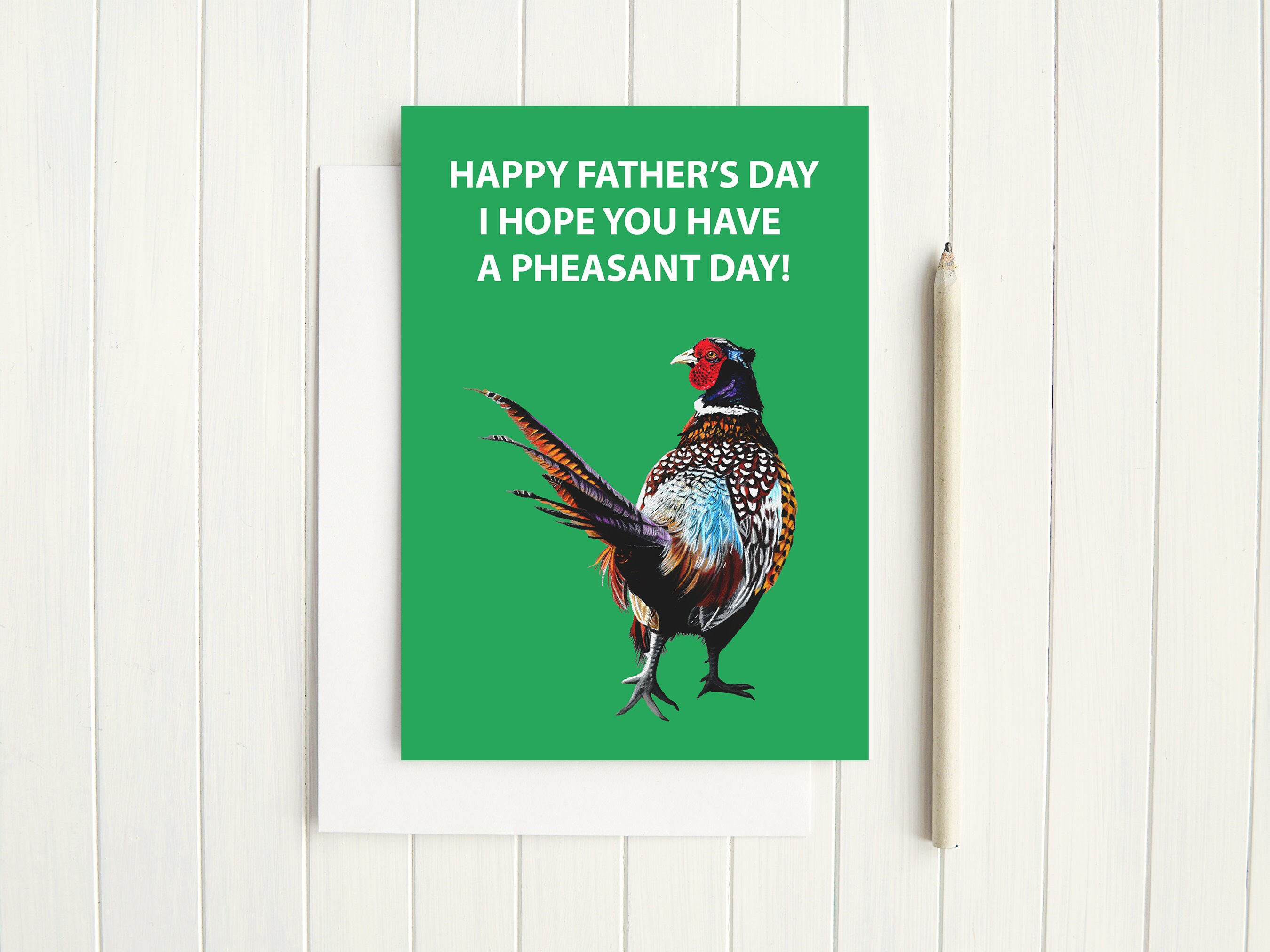 Happy Father's Day Card Pheasant Father's Day Card Father's Day Card ...