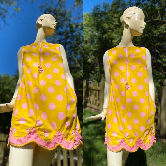 Fun Vintage 1960’s 70’s Bright Yellow Sundress Pin
