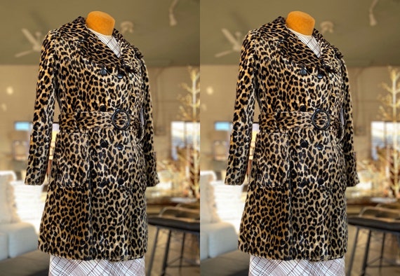Vintage Leopard Print Coat