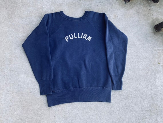 Vintage 1950’s Pulliam Sweatshirt/Navy Blue/Hanes
