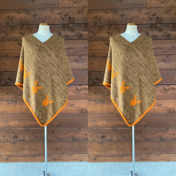Vintage 1970's Playboy Bunny Poncho