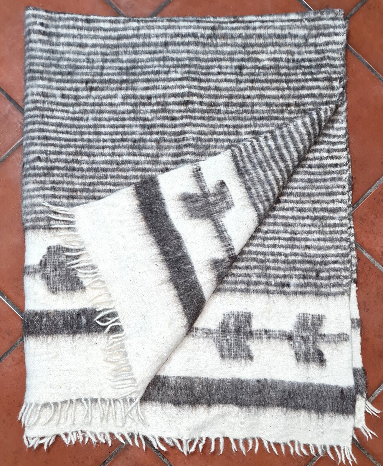 Guatemalan Wool Blanket Made in Momostenango Poncho Etsy