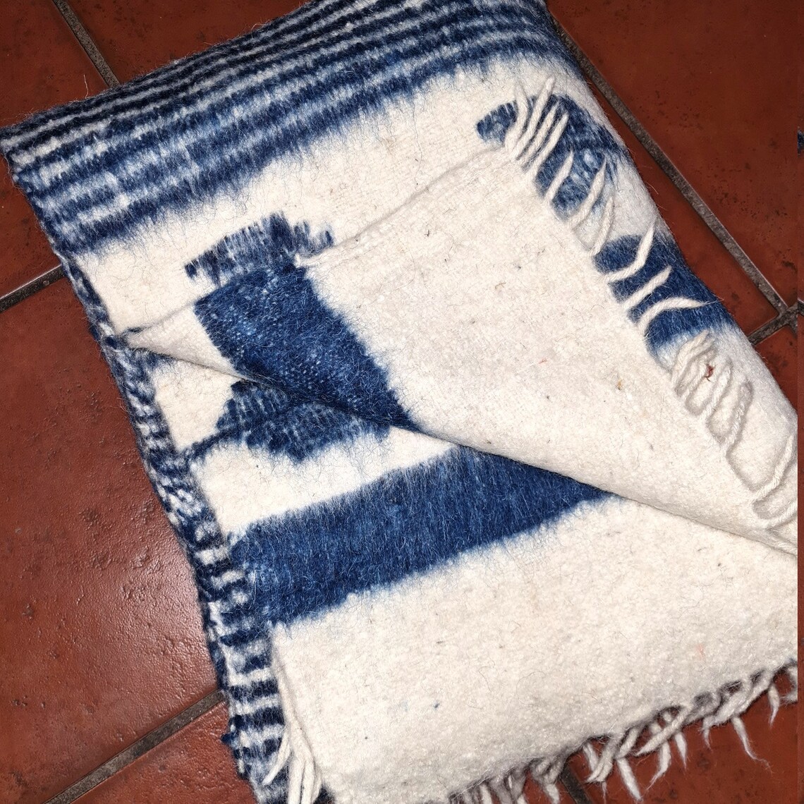 Guatemalan wool blanket made in Momostenango Etsy