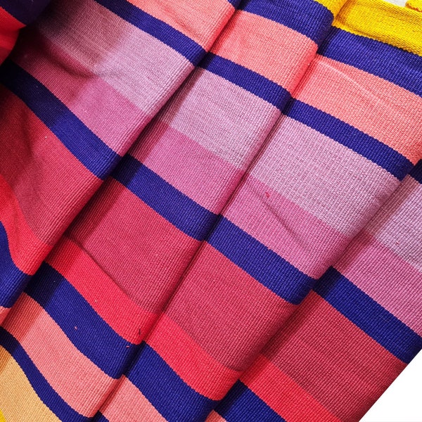 GUATEMALAN Handwoven Ethnic TEXTILE Vintage FABRIC Per Yard  - Unique Hand weaved Textile Fabric For Multiple Purposes