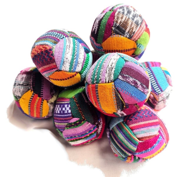 Guatemala Stress Relief Spot Cotton Hacky SACKS JUGGLING BALLS Available In Multiple Options