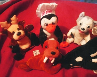 coca cola seal beanie baby