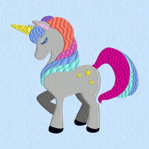 Machine embroidery &quot;My lovely unicorn&quot;. Rainbow horse.Instant Download. Baby Machine Embroidery Design. Children&#39;s embroidery ideas.