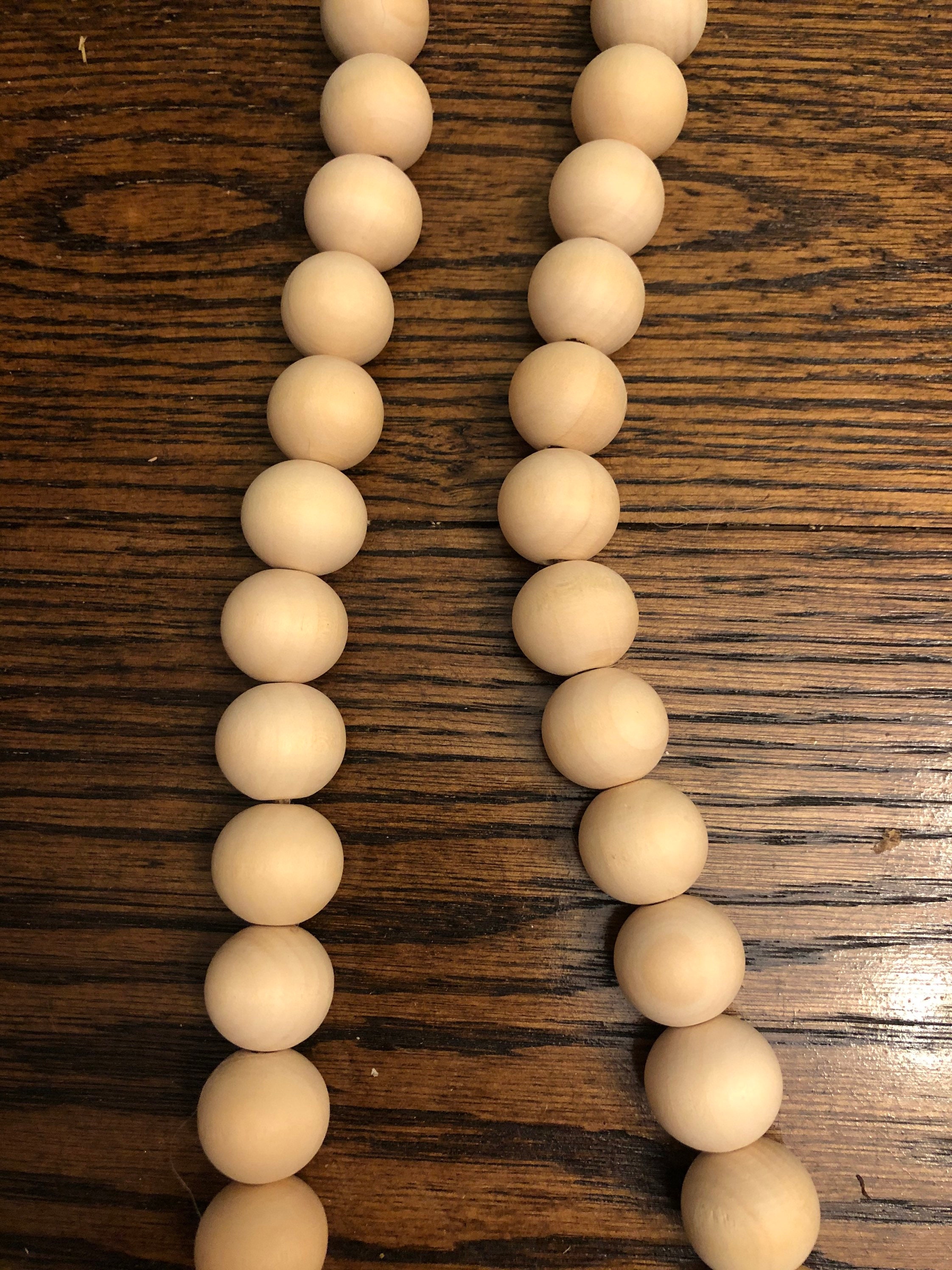 Guirnalda de cuentas de madera guirnalda con borlas | Etsy