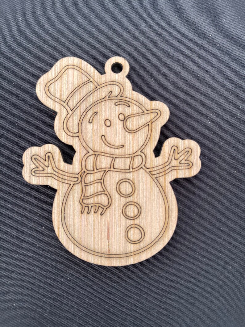 Ready to Paint Christmas Ornament Set Craft Supply Etsy