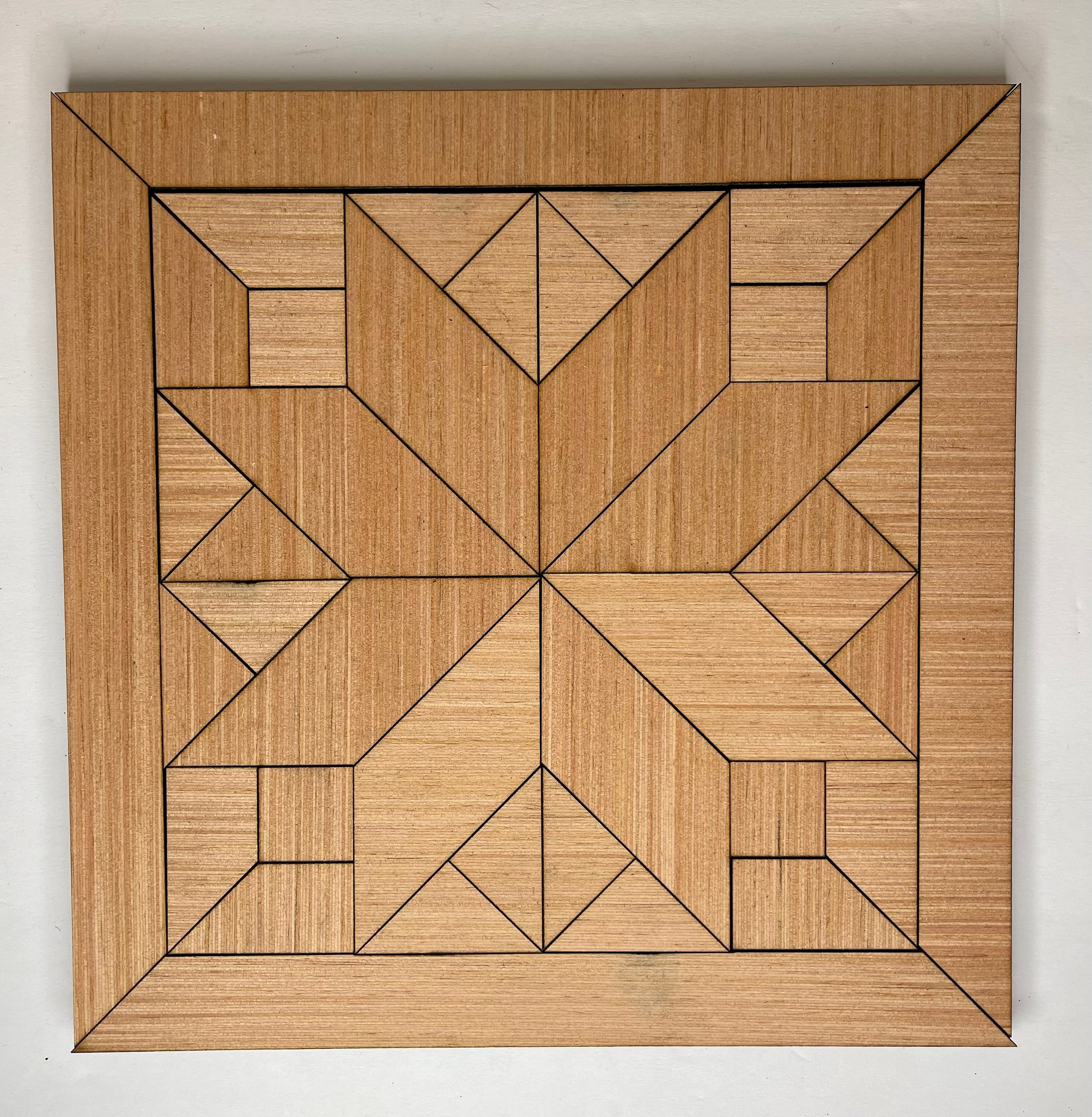 Pinwheel Star Wood Barn Quilt Block Blank | Quilt Block Kit | Wood Barn Quilt | Craft Supply | Paint Kit | Porch Decor | Home Decor